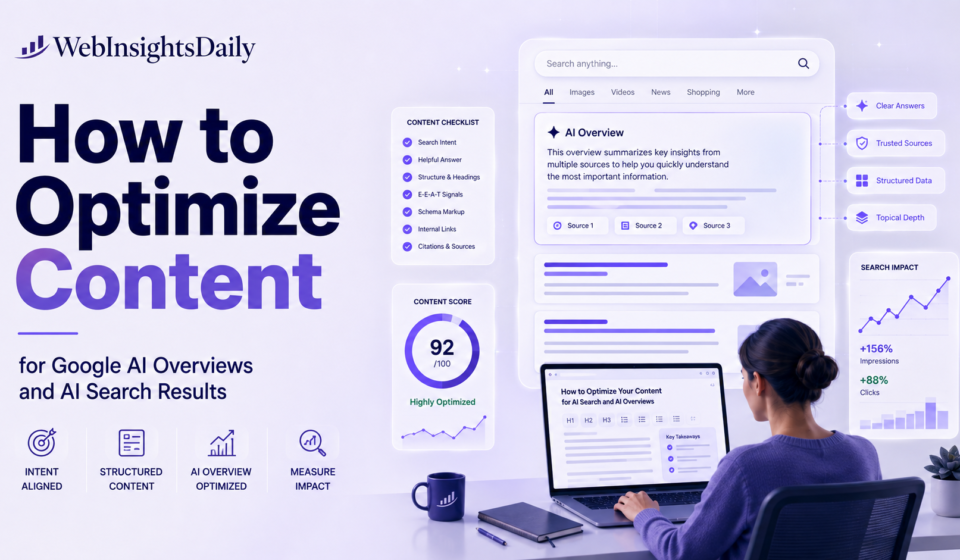 How to Optimize Content for Google AI Overviews